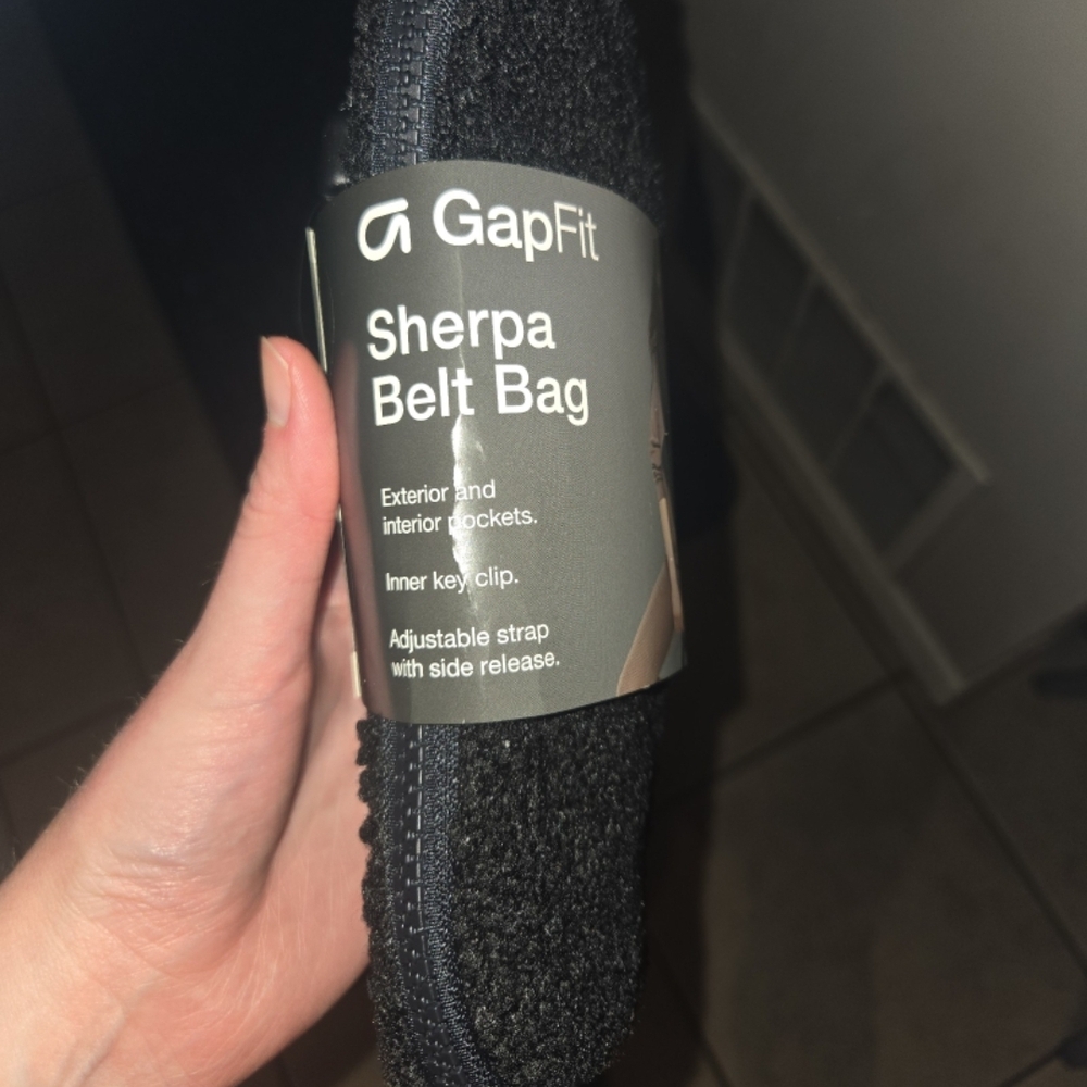 GAP Black Sherpa Crossbody Bag